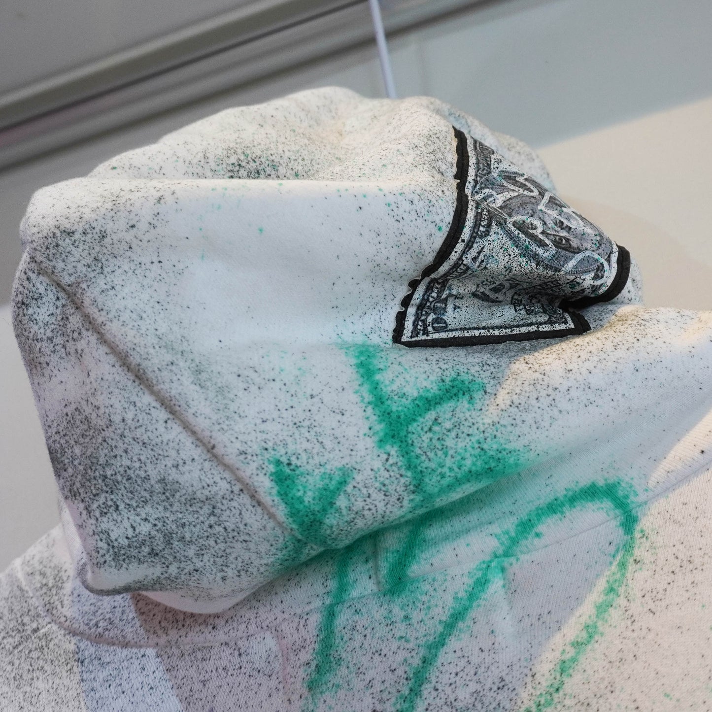 SMONES SPRAY PAINTED REWORKED HOODIE (XXL)