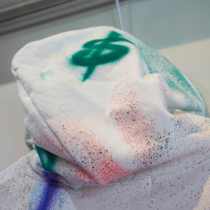 SKO SKO SPRAY PAINTED REWORKED HOODIE (XXL)