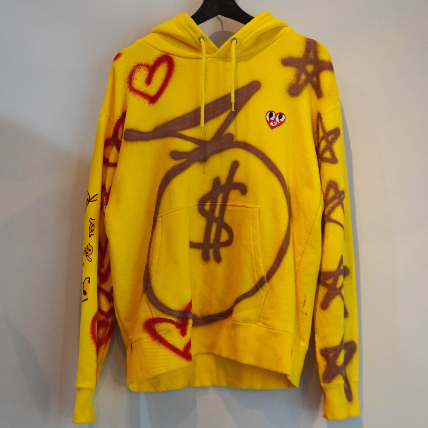 SKO HEART REWORKED HOODIE (L)