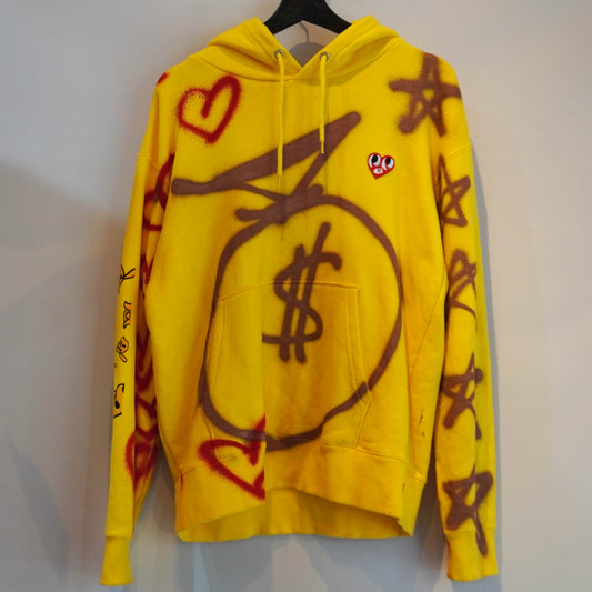 SKO HEART REWORKED HOODIE (L)