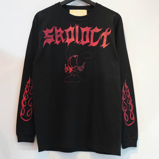 SKOLOCT RED FLAMES L/S T-SHIRT