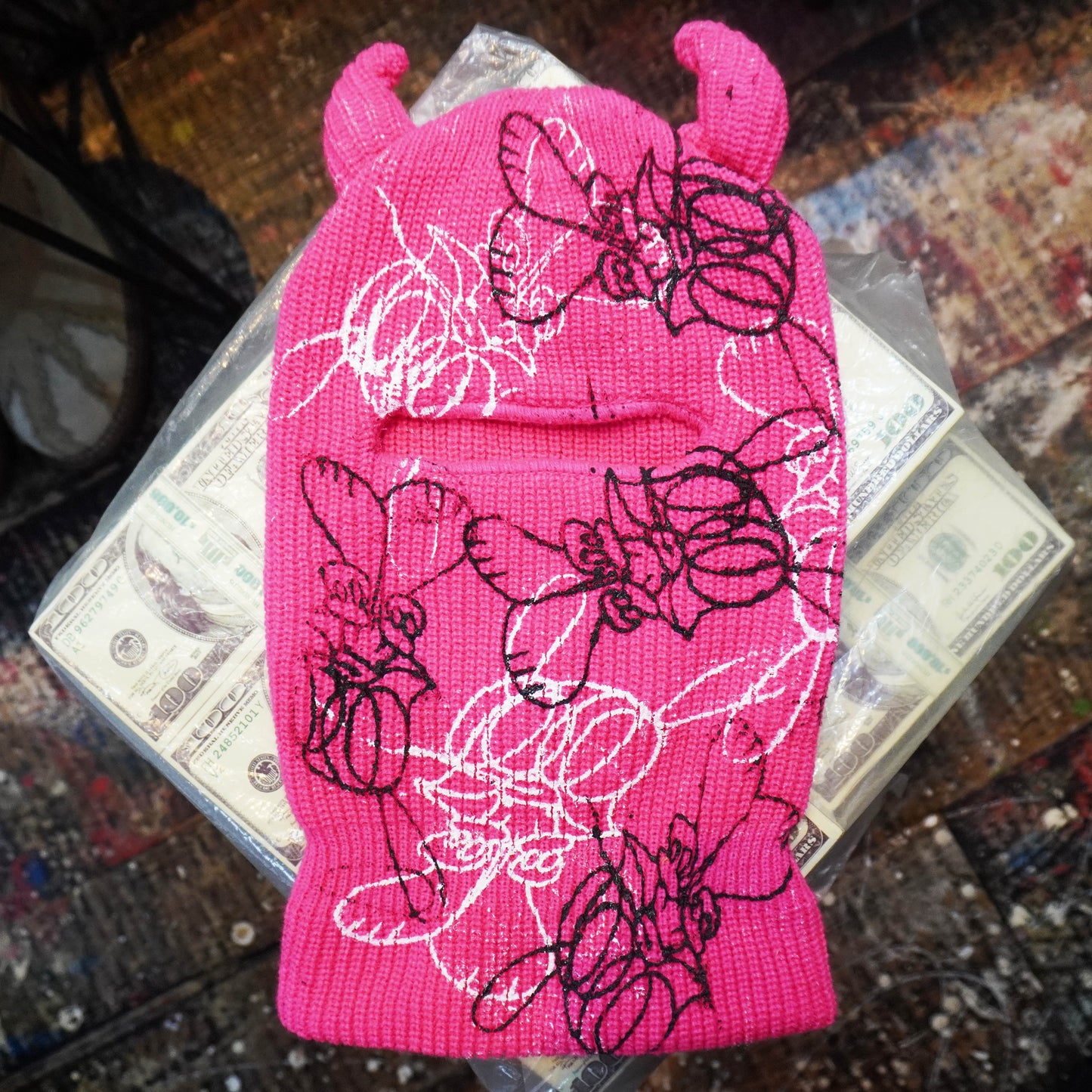 SKOLOCT PRINTED BALACLAVA (PINK)
