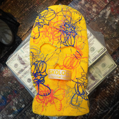 SKOLOCT PRINTED BALACLAVA (YELLOW)