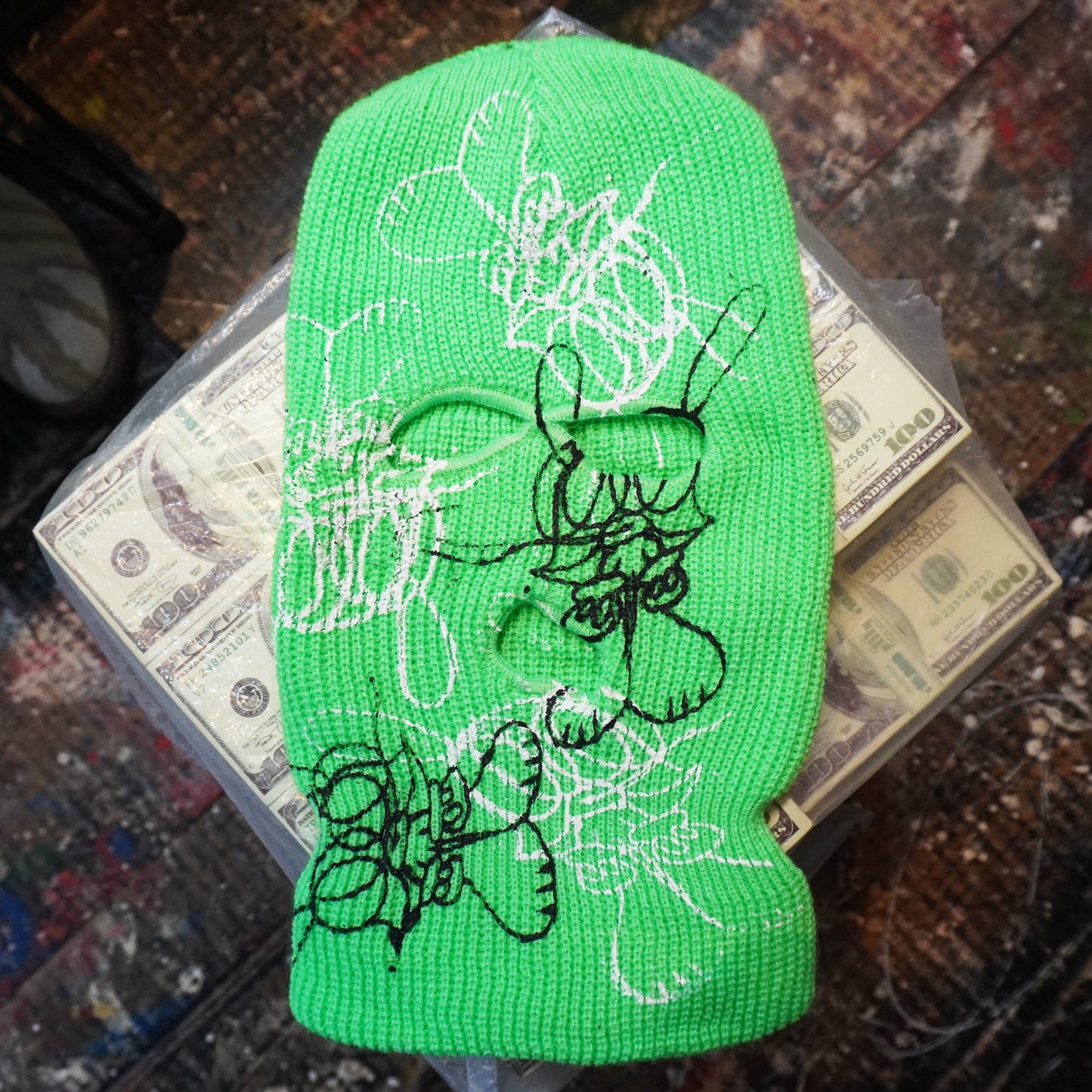 SKOLOCT PRINTED BALACLAVA (GREEN)