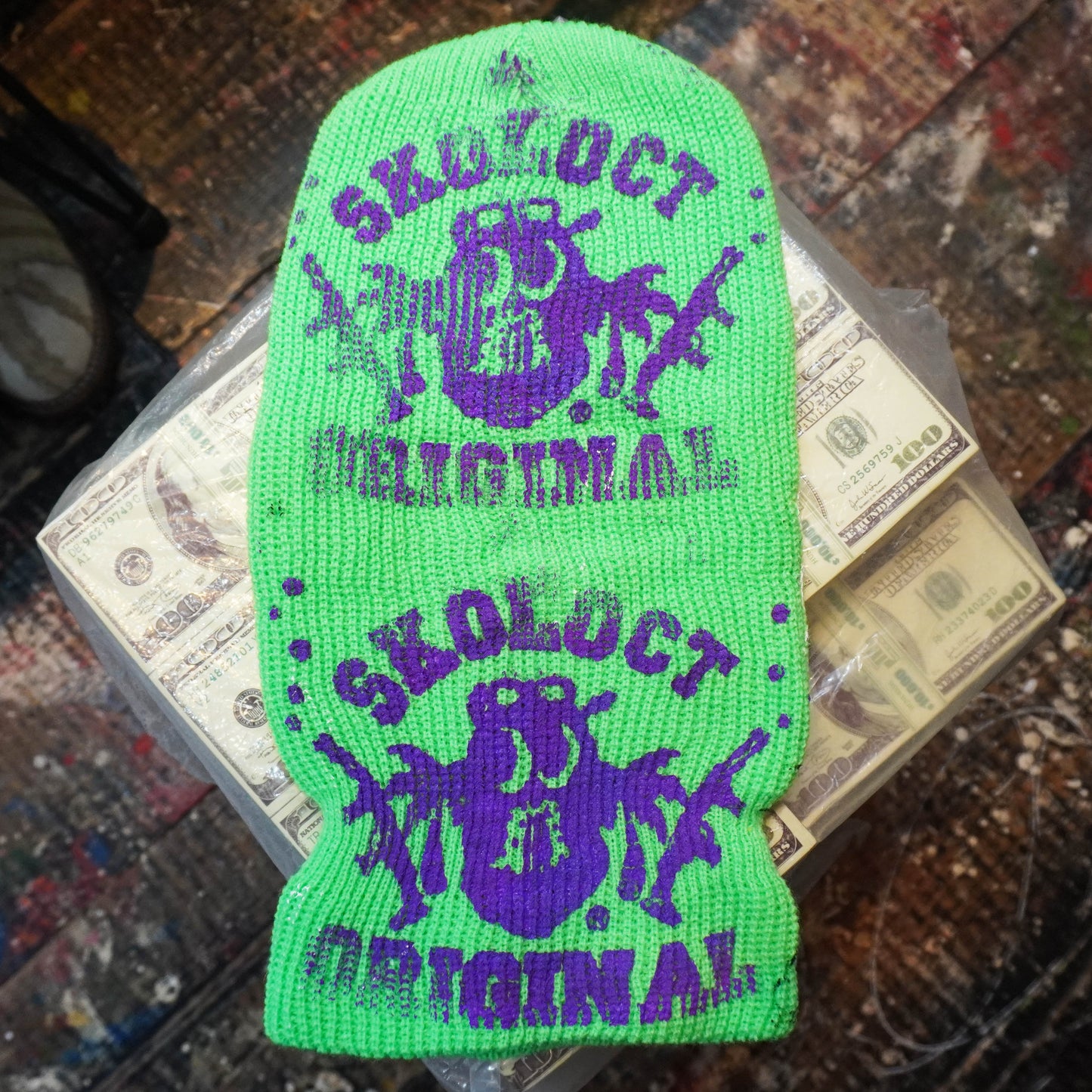 SKOLOCT PRINTED BALACLAVA (GREEN)