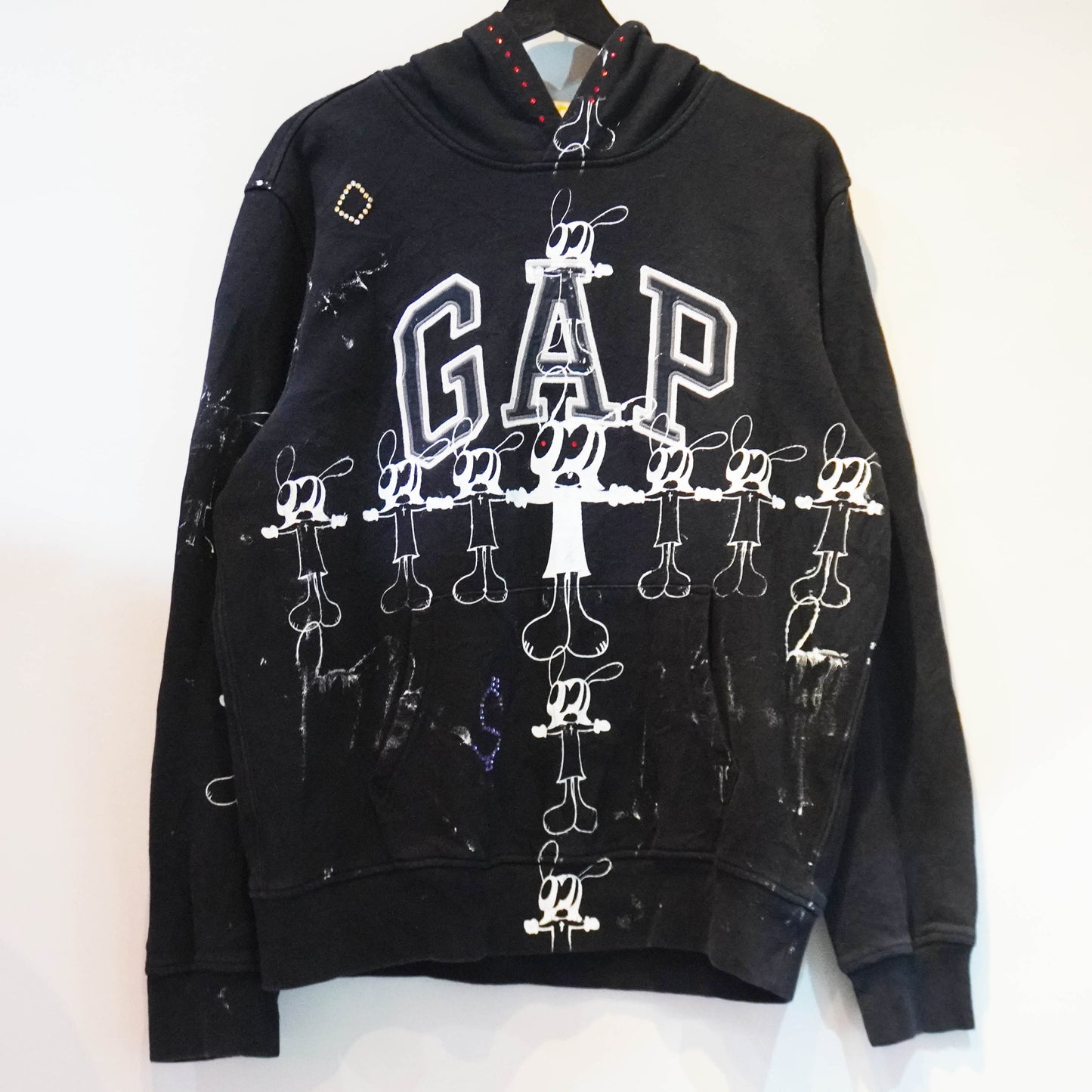 SKOLOCT CROSSED UP REMAKE HOODIE (RHINESTONE)