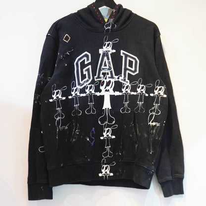 SKOLOCT CROSSED UP REMAKE HOODIE (RHINESTONE)