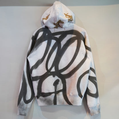 SKOLOCT SPRAY PAINTED ZIP HOODIE (S)