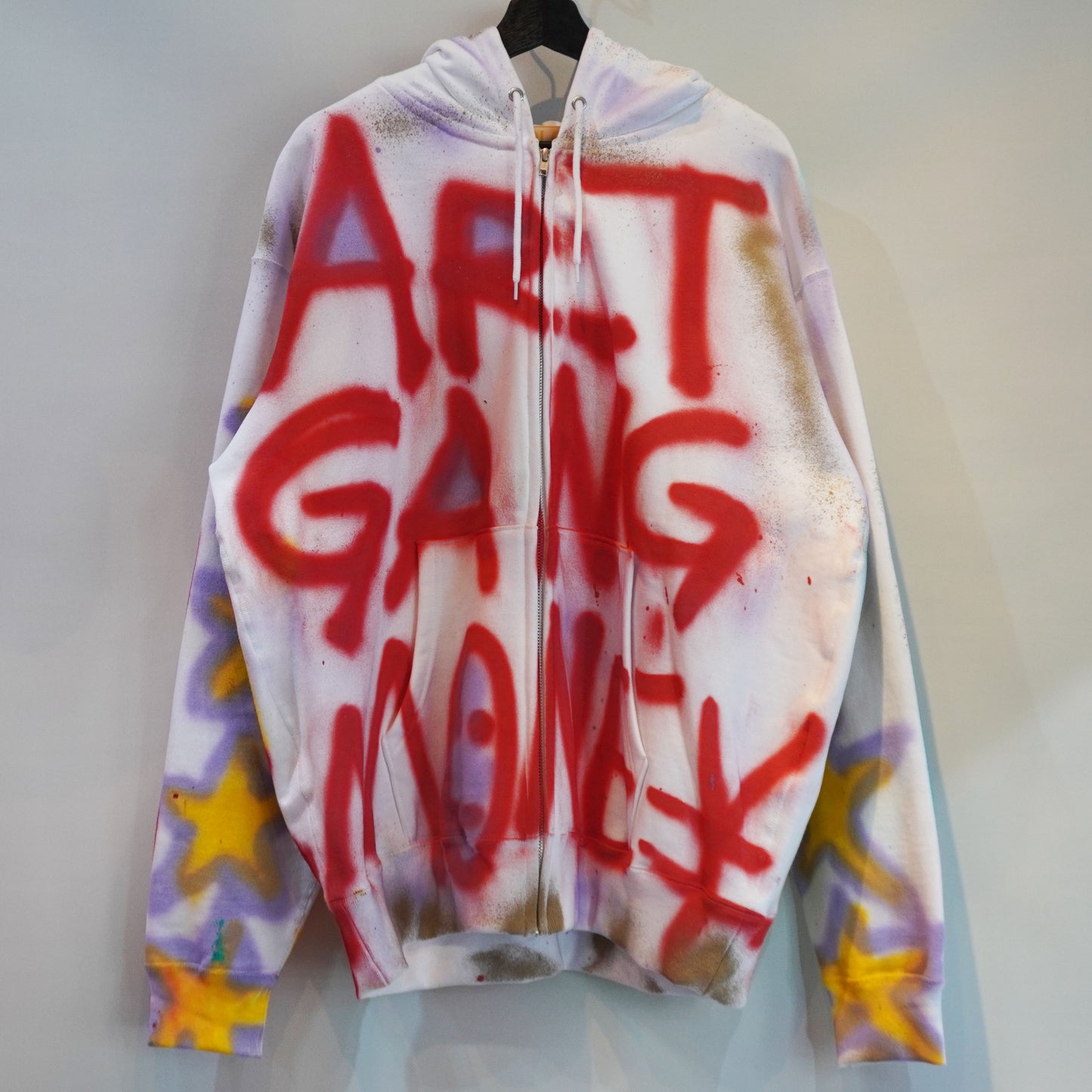 SKOLOCT SPRAY PAINTED ZIP HOODIE (XXL)