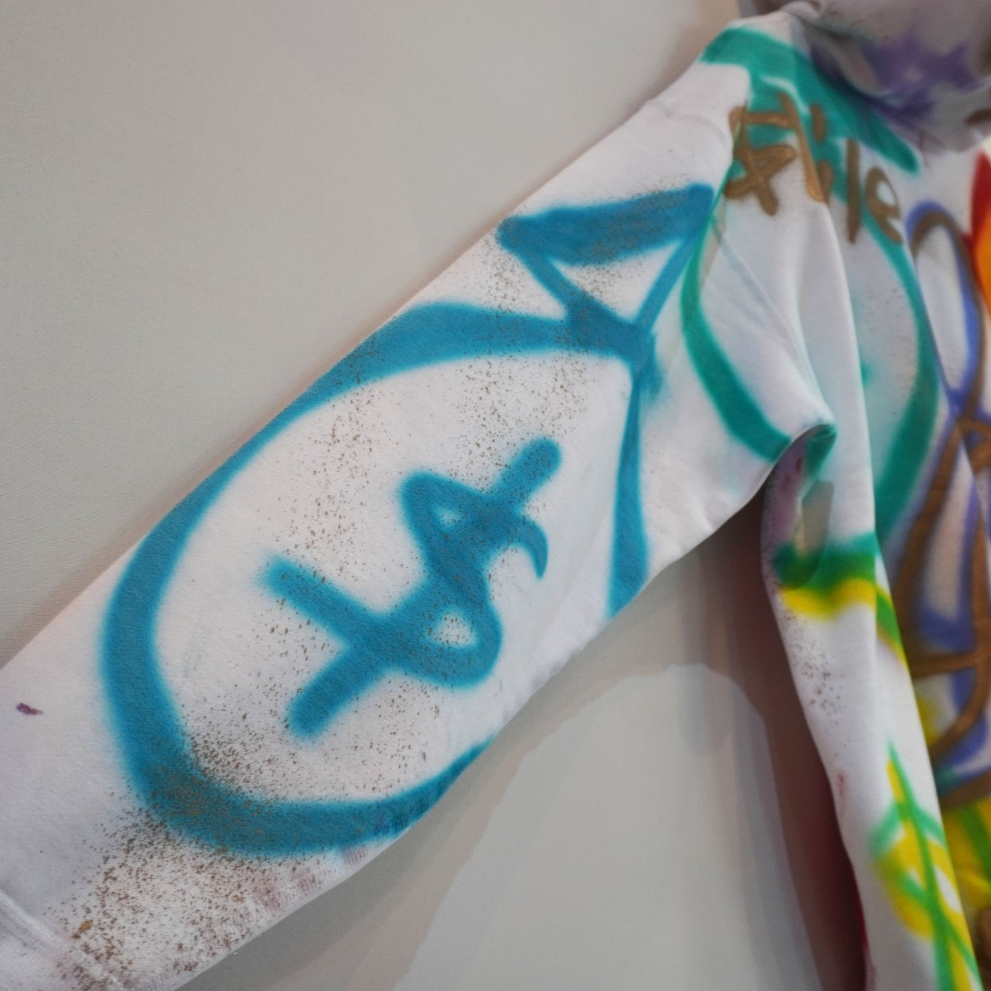 SKOLOCT SPRAY PAINTED ZIP HOODIE (XXL)