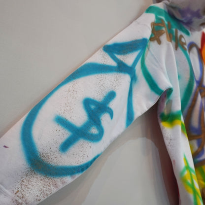 SKOLOCT SPRAY PAINTED ZIP HOODIE (XXL)