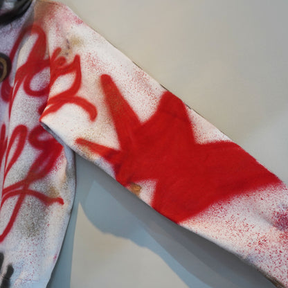 SKOLOCT SPRAY PAINTED ZIP HOODIE (L)