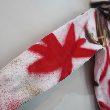 SKOLOCT SPRAY PAINTED ZIP HOODIE (L)