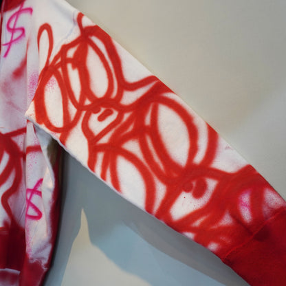 SKOLOCT SPRAY PAINTED ZIP HOODIE (XL)