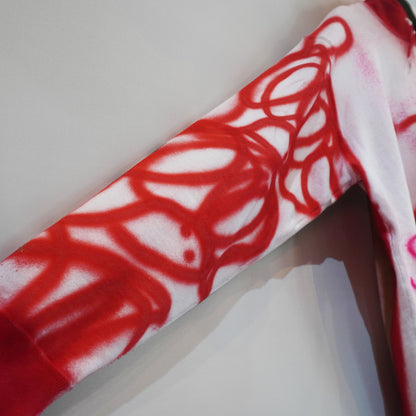 SKOLOCT SPRAY PAINTED ZIP HOODIE (XL)