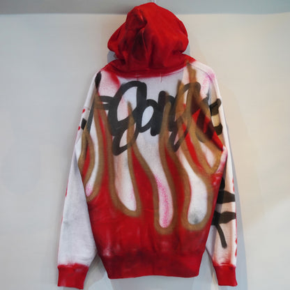 SKOLOCT SPRAY PAINTED ZIP HOODIE (XL)