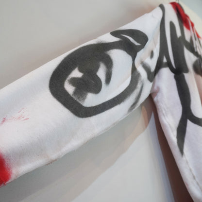 SKOLOCT SPRAY PAINTED ZIP HOODIE (XL)