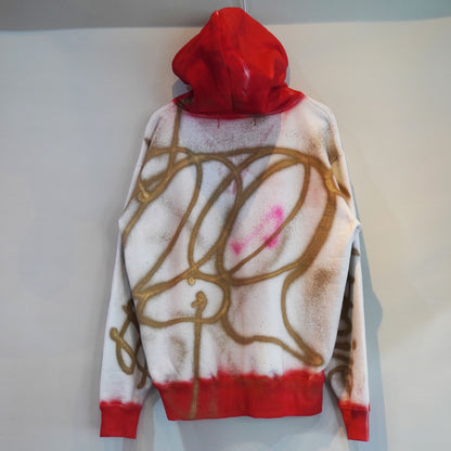 SKOLOCT SPRAY PAINTED ZIP HOODIE (XL)