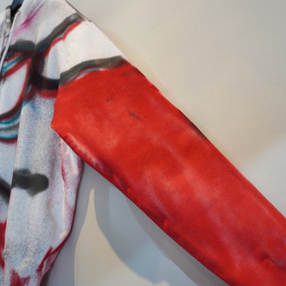 SKOLOCT SPRAY PAINTED ZIP HOODIE (L)