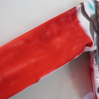 SKOLOCT SPRAY PAINTED ZIP HOODIE (L)