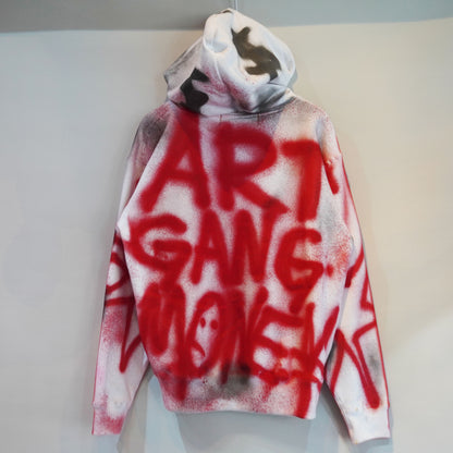 SKOLOCT SPRAY PAINTED ZIP HOODIE (L)