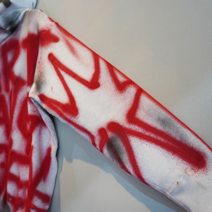 SKOLOCT SPRAY PAINTED ZIP HOODIE (L)