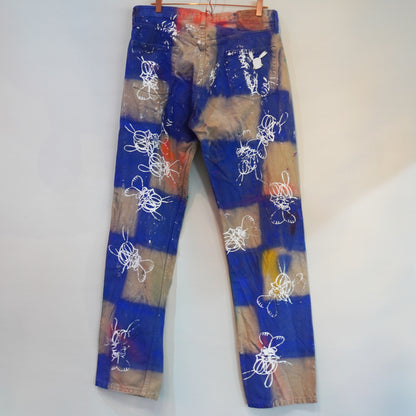 SKOLOCT SPRAY PAINTED JEANS - 36