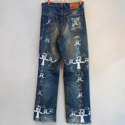 SKOLOCT PAINTED JEANS - 33