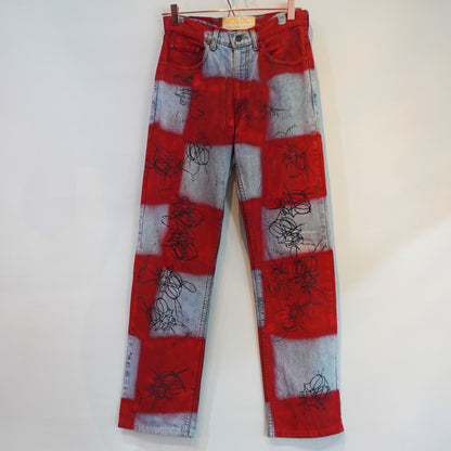 SKOLOCT SPRAY PAINTED JEANS - 29