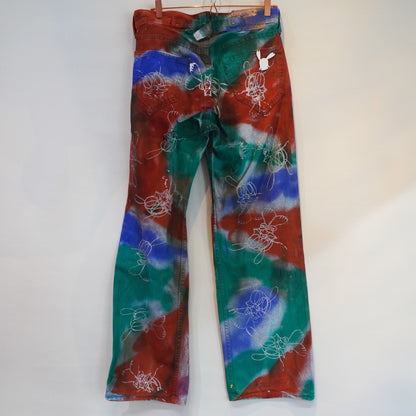SKOLOCT SPRAY PAINTED JEANS - 30