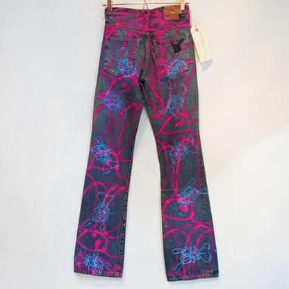SKOLOCT SPRAY PAINTED JEANS - 27