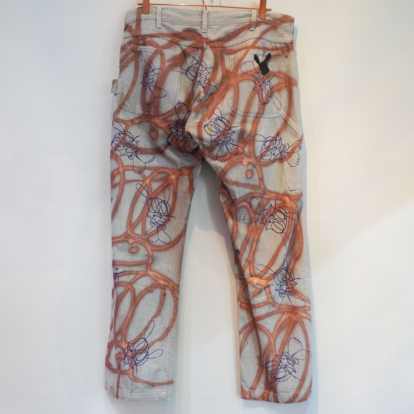 SKOLOCT SPRAY PAINTED JEANS - 36