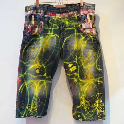 SKOLOCT SPRAY PAINTED JEANS - 37