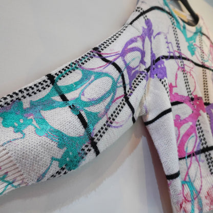 SKOCKY ART GANG MONEY REMAKE KNIT SWEATER