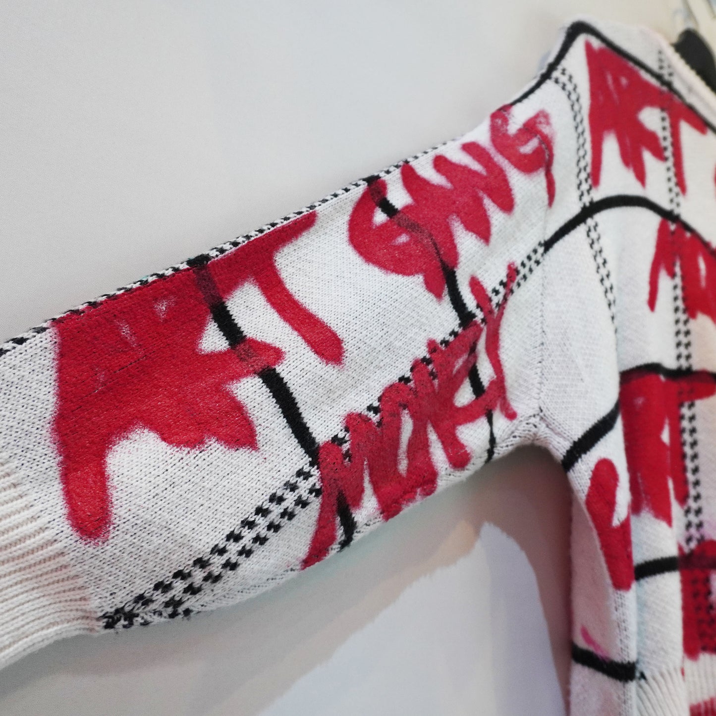 SKOCKY ART GANG MONEY REMAKE KNIT SWEATER