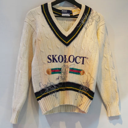 SKOLOCT SUCCI REMAKE V NECK KNIT SWEATER