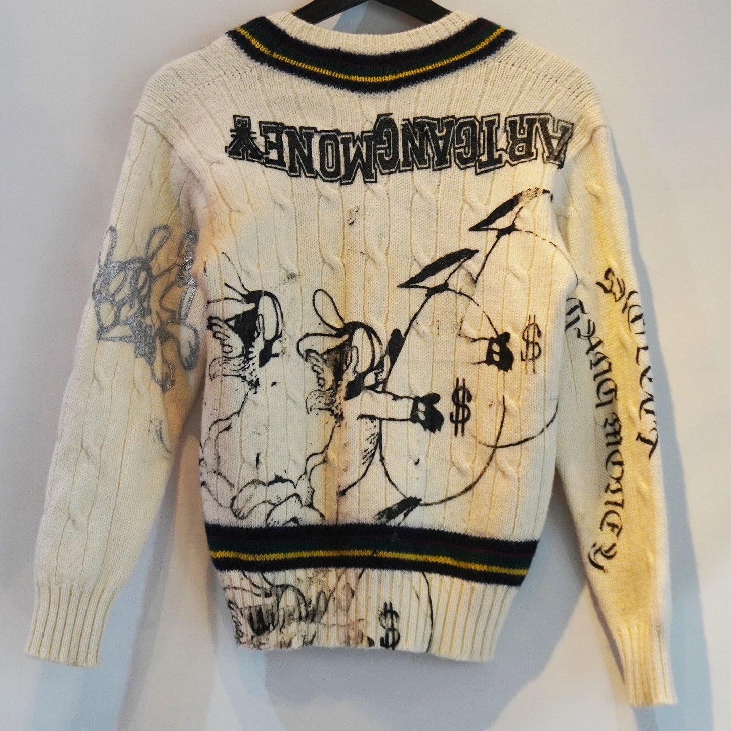 SKOLOCT SUCCI REMAKE V NECK KNIT SWEATER