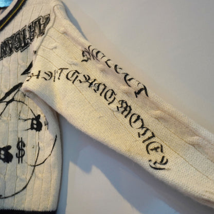 SKOLOCT SUCCI REMAKE V NECK KNIT SWEATER