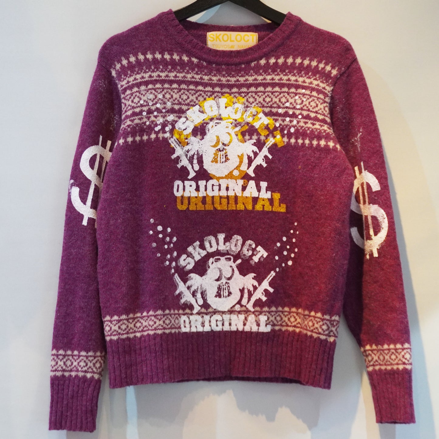 A SKOLOCT ORIGINAL DOLLAR REMAKE KNIT SWEATER