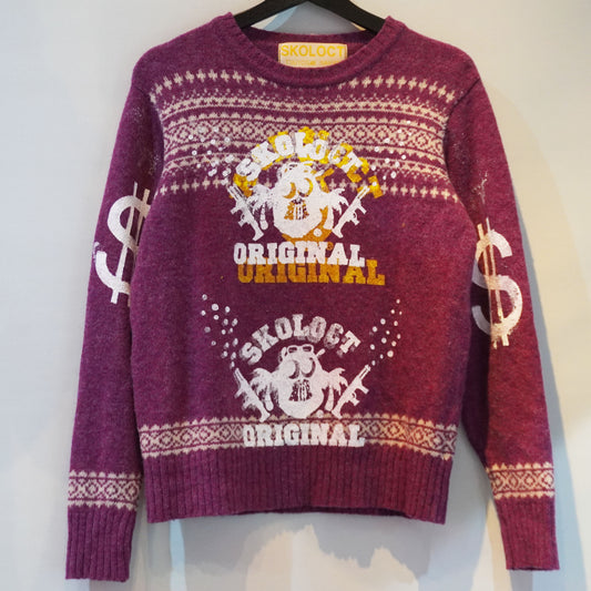 A SKOLOCT ORIGINAL DOLLAR REMAKE KNIT SWEATER