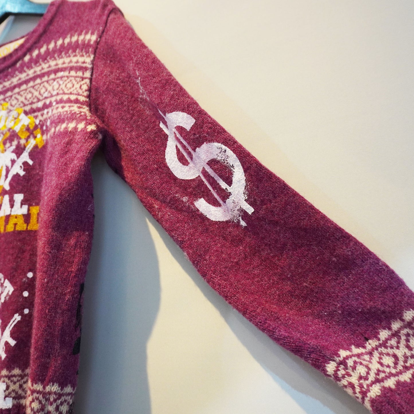 A SKOLOCT ORIGINAL DOLLAR REMAKE KNIT SWEATER