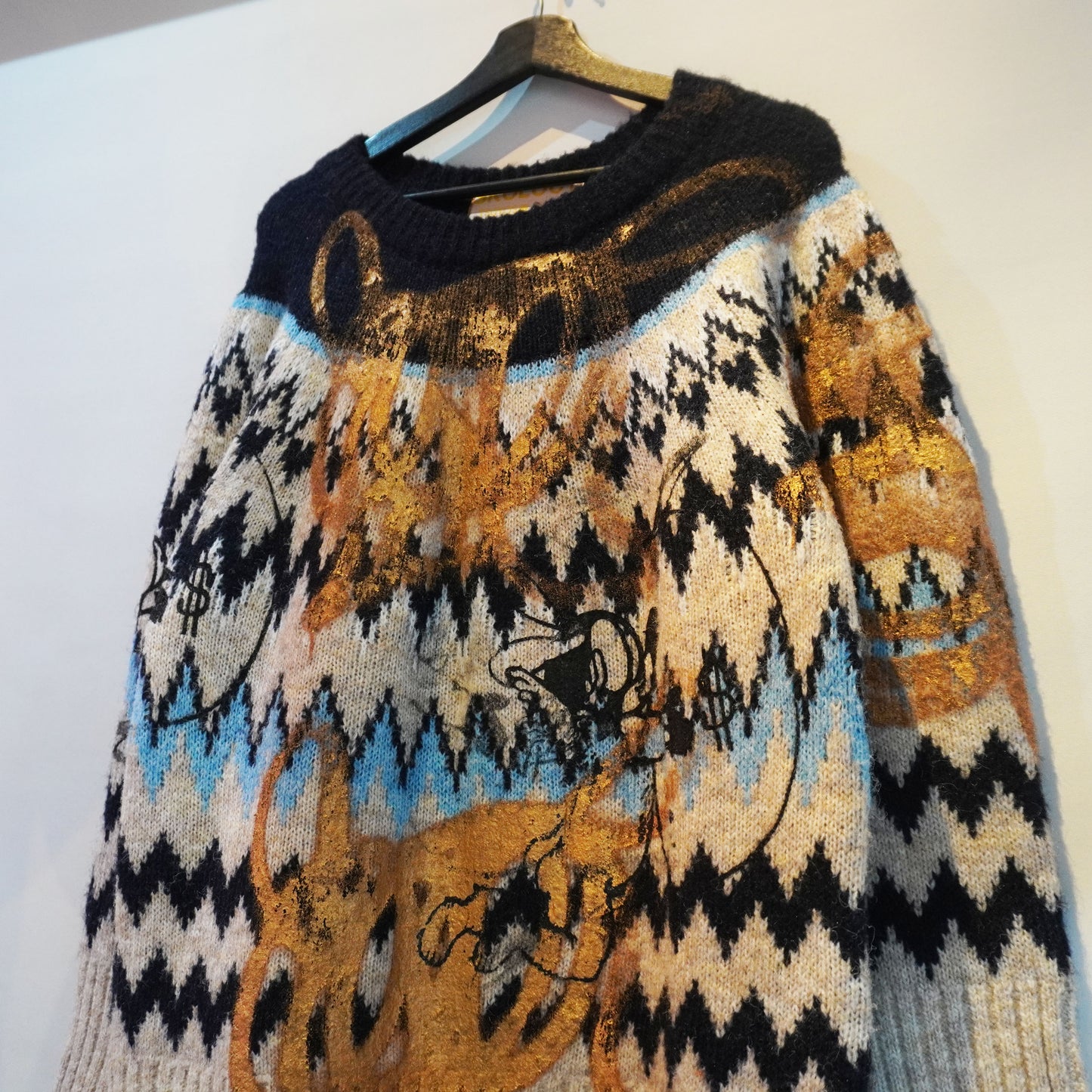 SKOLOCT ANGEL FACE REMAKE KNIT SWEATER