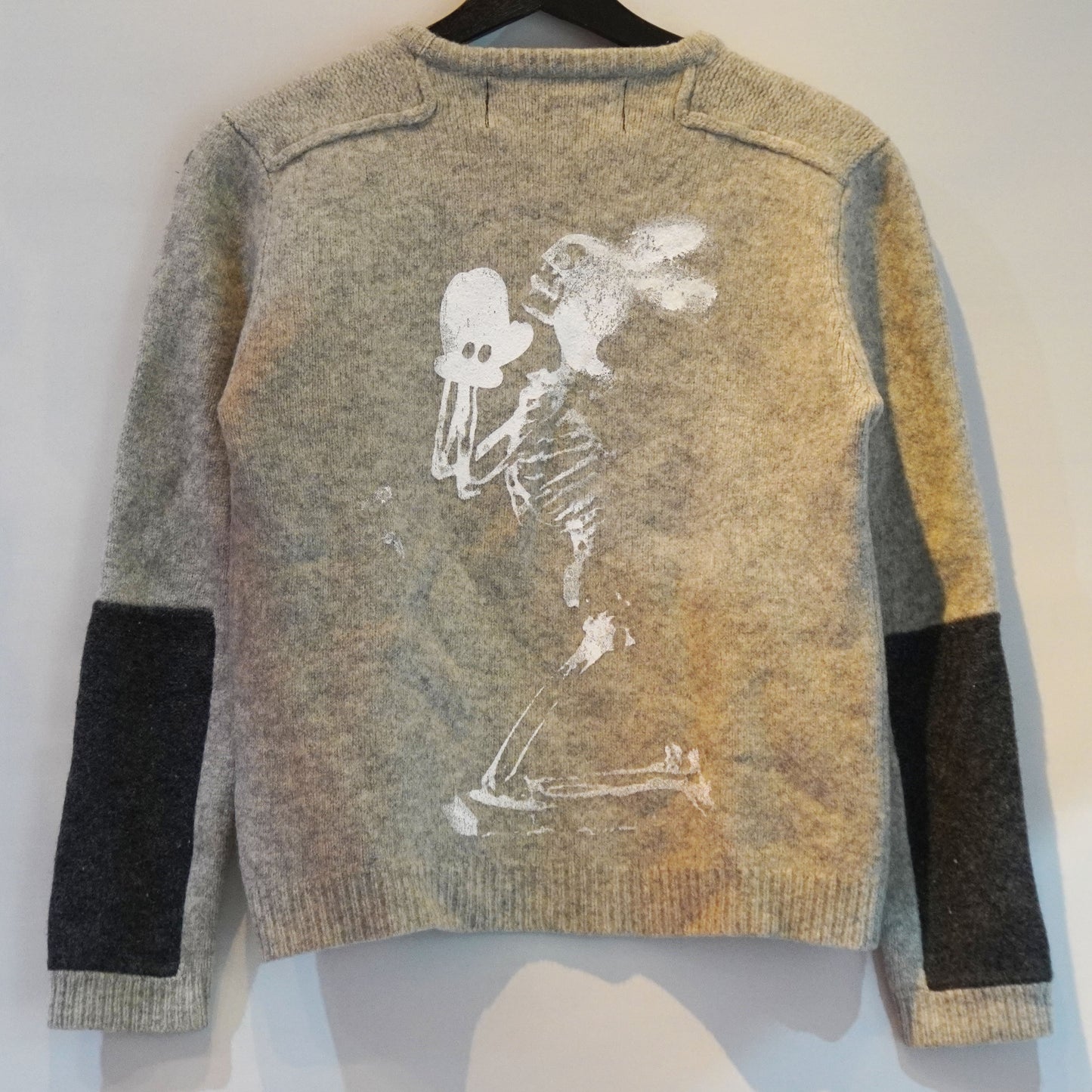 SKOLOCT PRAY FLAMES REMAKE KNIT SWEATER