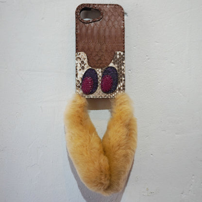 LEATHER PHONE CASE PYTHON - iPhone 16E