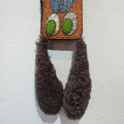 LEATHER PHONE CASE PYTHON - iPhone 16 PRO