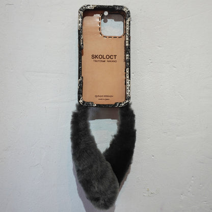 LEATHER PHONE CASE PYTHON - iPhone 16 PRO MAX