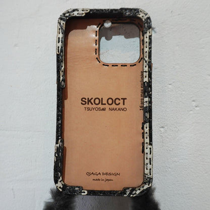 LEATHER PHONE CASE PYTHON - iPhone 16 PRO MAX