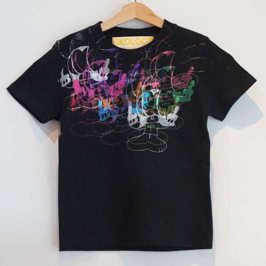 SKOLOCT FLOWER MINI T-SHIRT (BLACK)