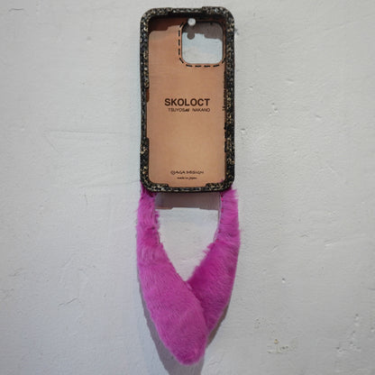 LEATHER PHONE CASE PYTHON - iPhone 16 PRO MAX