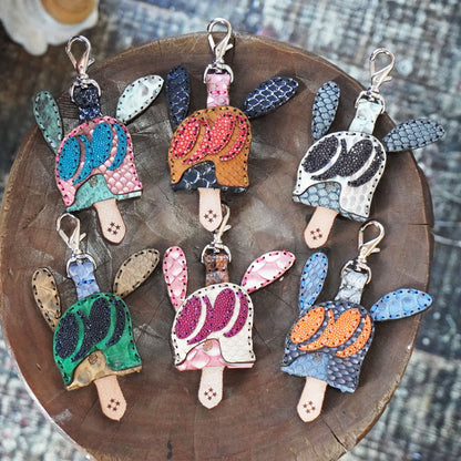 LEATHER KEY COVER - NORMAL EYES/PYTHON